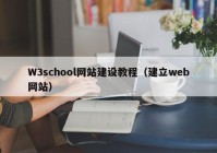 W3school网站建设教程（建立web网站）